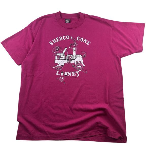 Looney Tunes Other - Vintage Looney Tunes Single stitch “Sherco’s Gone Looney” 90s USA XL